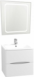 Водолей Мебель для ванной Adel 70 подвесная белая – фотография-1